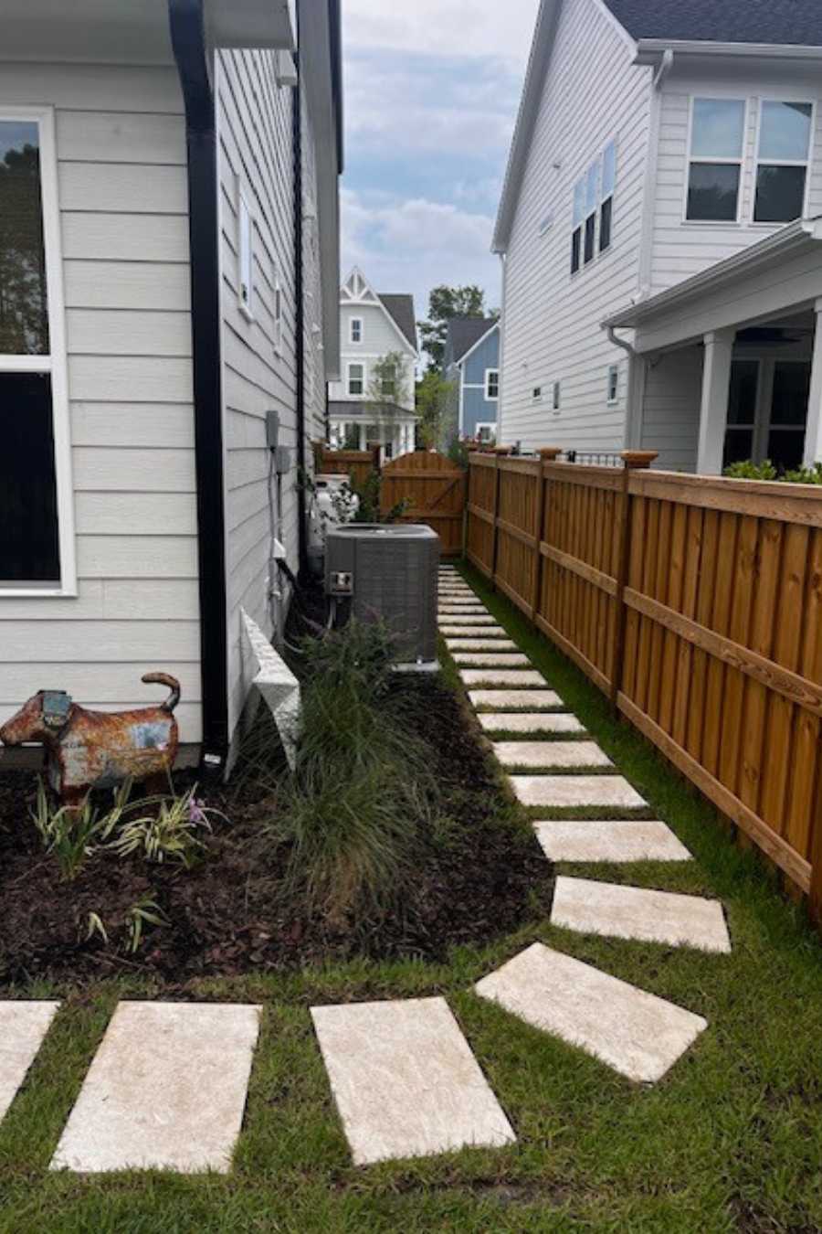 Travertine Stepping Stones Walkway